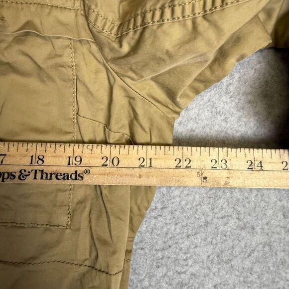 Eddie Bauer Women's Large Tan Button Down Utility Jacket Pockets 100% Cotton - Picture 3 of 7